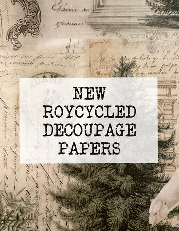 NEW Roycycled Decoupage Papers