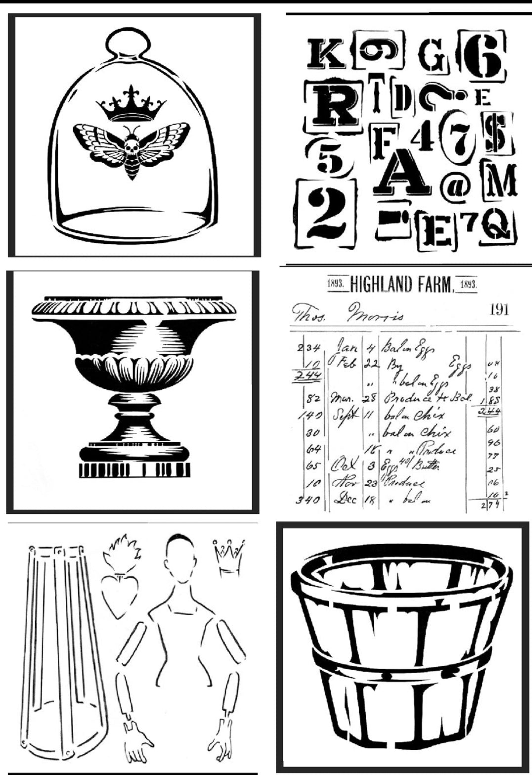 Roycycled Stencils