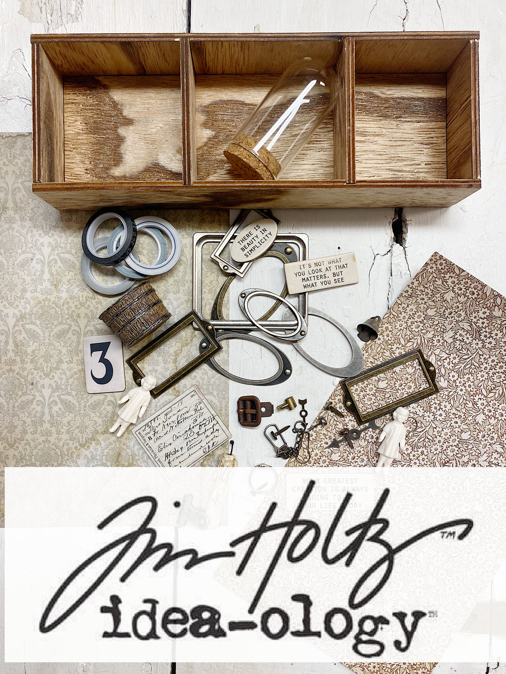Tim Holtz Idea-ology - Décorations en métal - Supports pour figurines