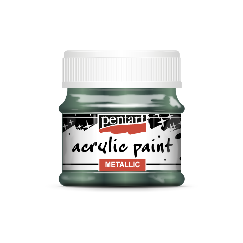 Acrylic paint metallic, design by Pentart, arts & entertainment > hobbies & creative arts > arts & crafts, for decoupage and crafting