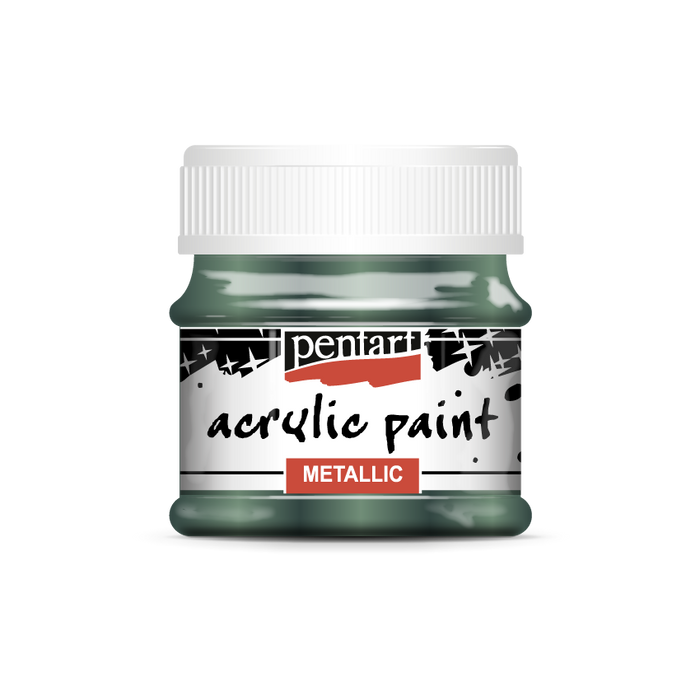 Acrylic paint metallic, design by Pentart, arts & entertainment > hobbies & creative arts > arts & crafts, for decoupage and crafting