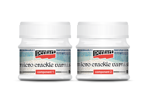 Micro Crackle Varnish 2 Components Set 50ml