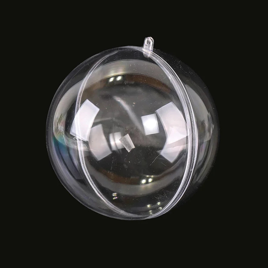 Acrylic Sphere Ornament with Center Divider