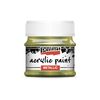 Acrylic paint metallic, design by Pentart, arts & entertainment > hobbies & creative arts > arts & crafts, for decoupage and crafting