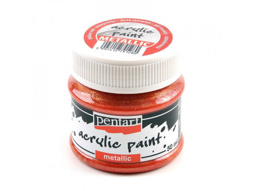 Acrylic paint metallic, design by Pentart, arts & entertainment > hobbies & creative arts > arts & crafts, for decoupage and crafting