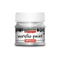Acrylic paint metallic, design by Pentart, arts & entertainment > hobbies & creative arts > arts & crafts, for decoupage and crafting