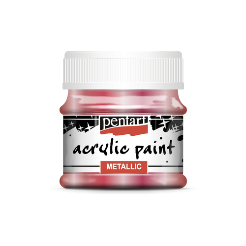 Acrylic paint metallic, design by Pentart, arts & entertainment > hobbies & creative arts > arts & crafts, for decoupage and crafting