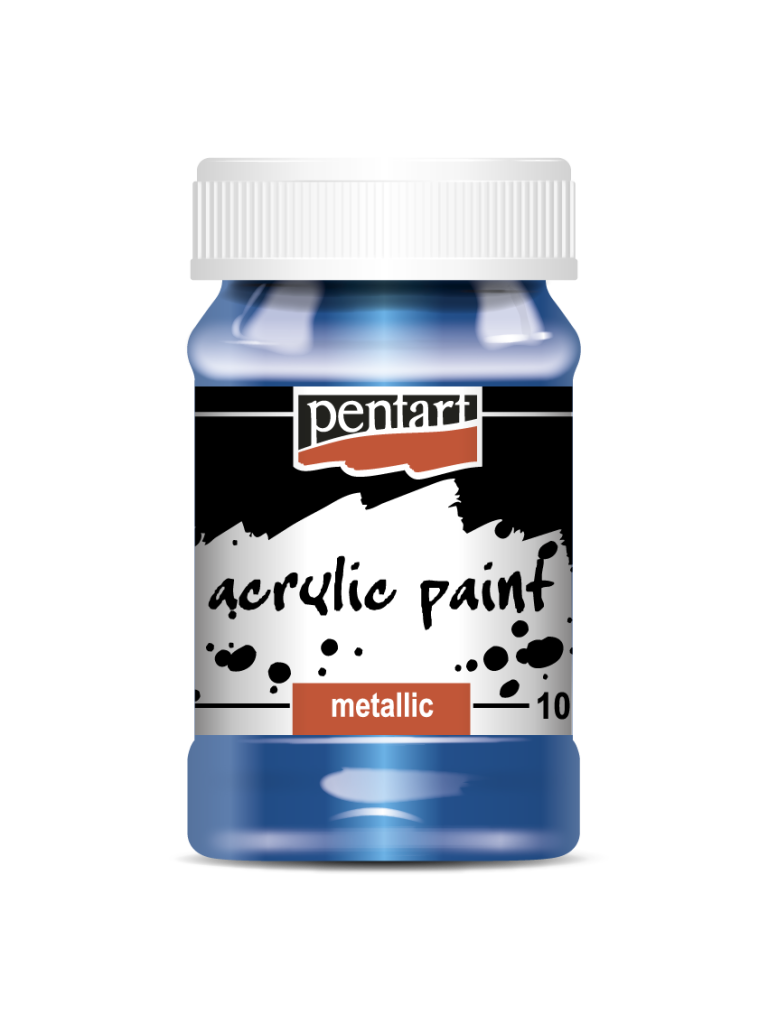 Acrylic paint metallic, design by Pentart, arts & entertainment > hobbies & creative arts > arts & crafts, for decoupage and crafting