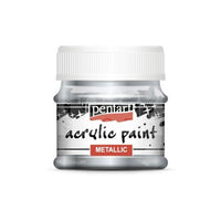 Acrylic paint metallic, design by Pentart, arts & entertainment > hobbies & creative arts > arts & crafts, for decoupage and crafting