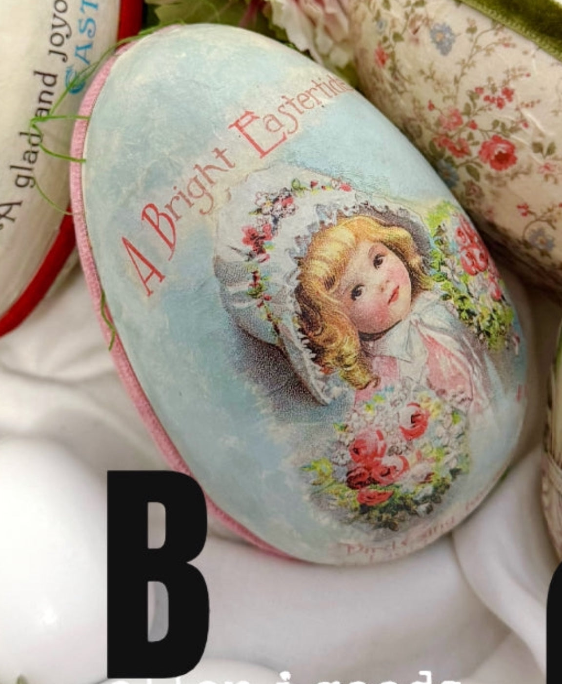 Vintage Style Easter German Egg Box