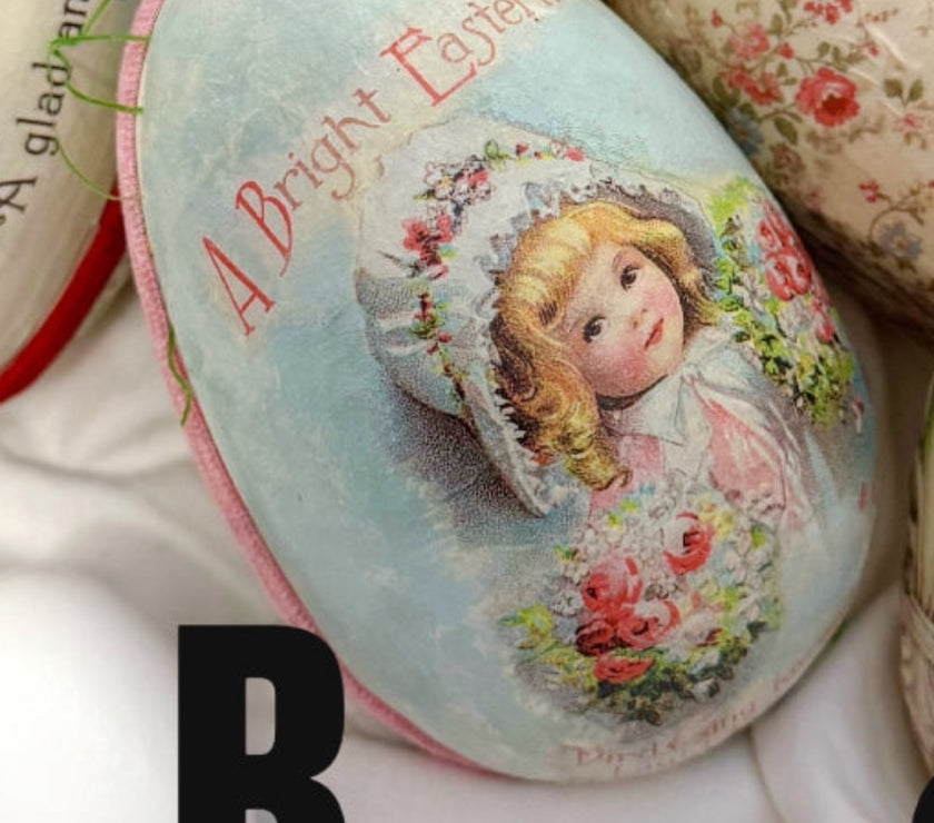 Vintage Style Easter German Egg Box