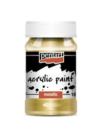 Acrylic paint metallic, design by Pentart, arts & entertainment > hobbies & creative arts > arts & crafts, for decoupage and crafting