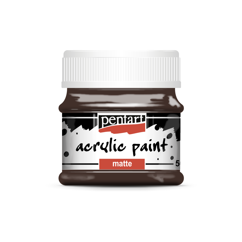 Acrylic Paint Matte, design by Pentart, arts & entertainment > hobbies & creative arts > arts & crafts > art & crafting materials > craft paint, ink & glaze > art & craft paint, for decoupage and crafting