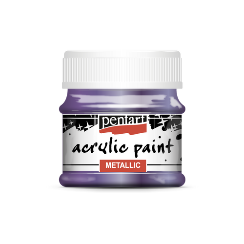 Acrylic paint metallic, design by Pentart, arts & entertainment > hobbies & creative arts > arts & crafts, for decoupage and crafting