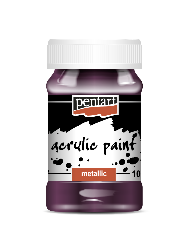 Acrylic paint metallic, design by Pentart, arts & entertainment > hobbies & creative arts > arts & crafts, for decoupage and crafting