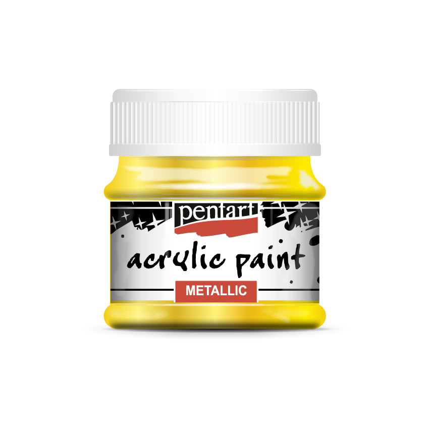 Acrylic paint metallic, design by Pentart, arts & entertainment > hobbies & creative arts > arts & crafts, for decoupage and crafting