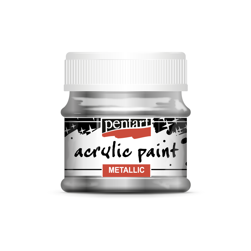 Acrylic paint metallic, design by Pentart, arts & entertainment > hobbies & creative arts > arts & crafts, for decoupage and crafting