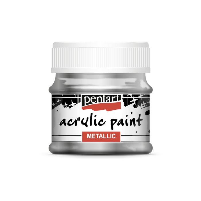 Acrylic paint metallic, design by Pentart, arts & entertainment > hobbies & creative arts > arts & crafts, for decoupage and crafting