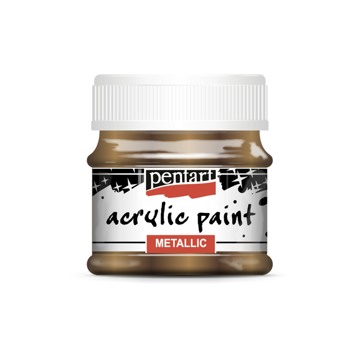 Acrylic paint metallic, design by Pentart, arts & entertainment > hobbies & creative arts > arts & crafts, for decoupage and crafting