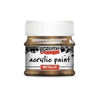 Acrylic paint metallic, design by Pentart, arts & entertainment > hobbies & creative arts > arts & crafts, for decoupage and crafting