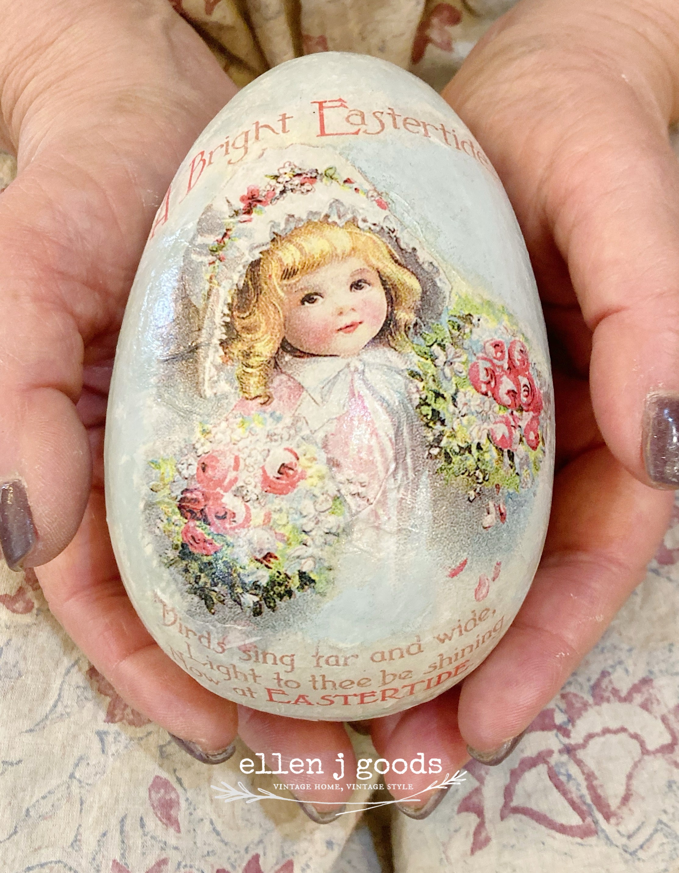Vintage Style Easter German Egg Box