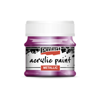 Acrylic paint metallic, design by Pentart, arts & entertainment > hobbies & creative arts > arts & crafts, for decoupage and crafting