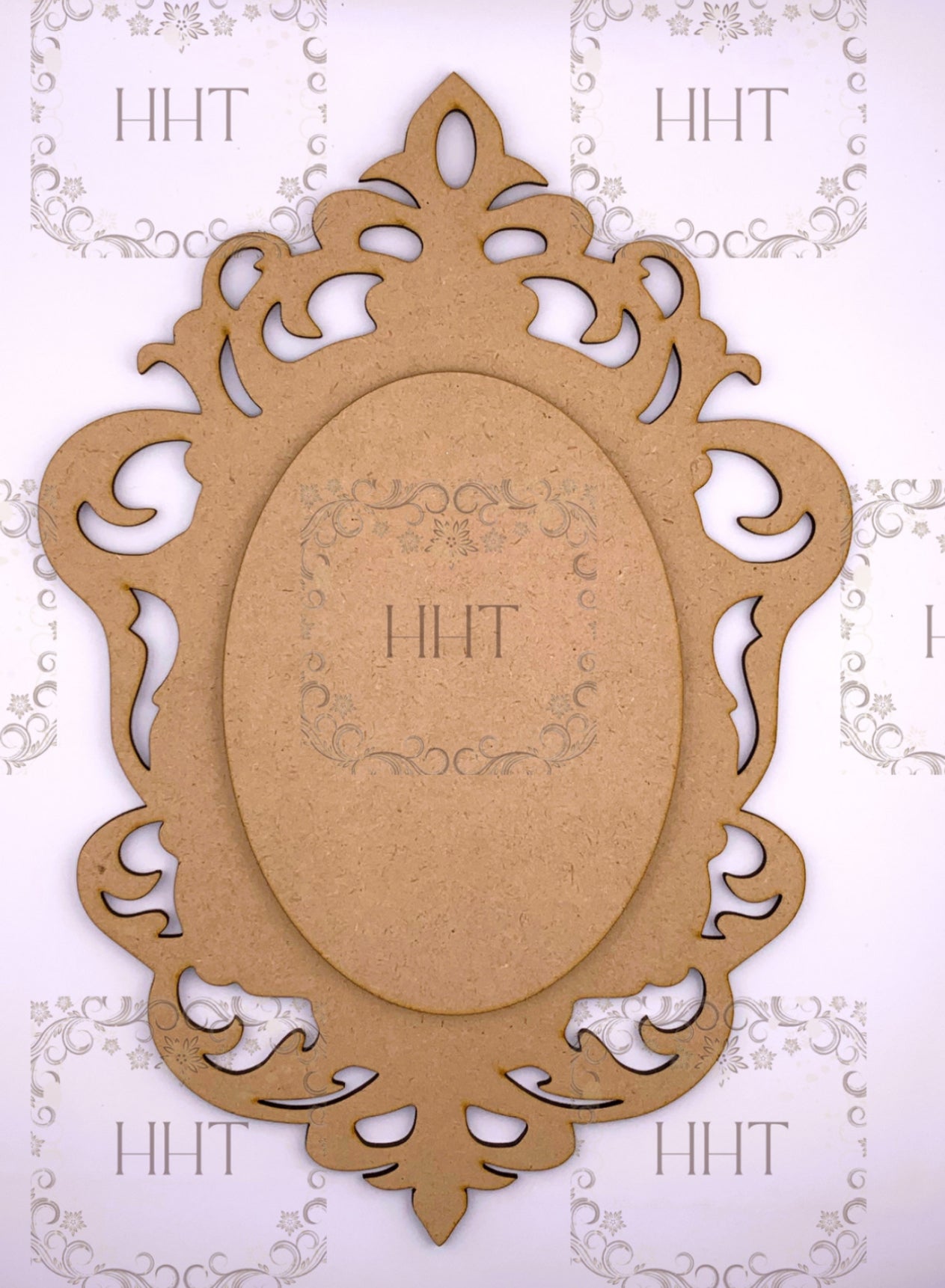 MDF Oval Fantasy Mirror Frame