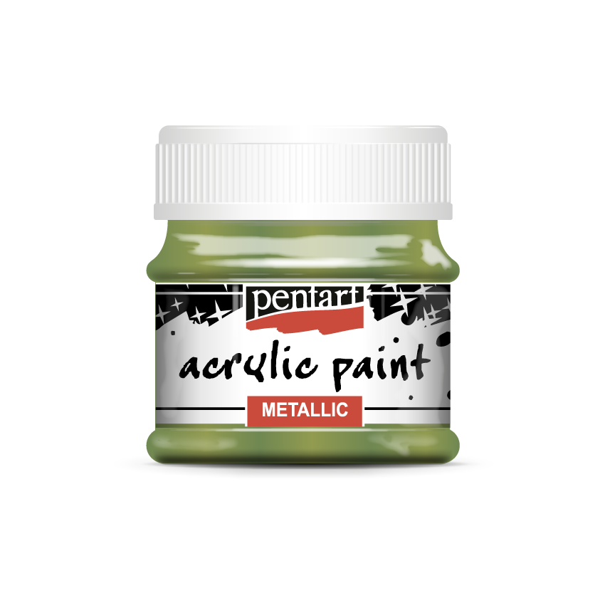Acrylic paint metallic, design by Pentart, arts & entertainment > hobbies & creative arts > arts & crafts, for decoupage and crafting