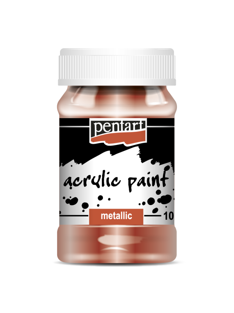Acrylic paint metallic, design by Pentart, arts & entertainment > hobbies & creative arts > arts & crafts, for decoupage and crafting