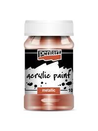 Acrylic paint metallic, design by Pentart, arts & entertainment > hobbies & creative arts > arts & crafts, for decoupage and crafting