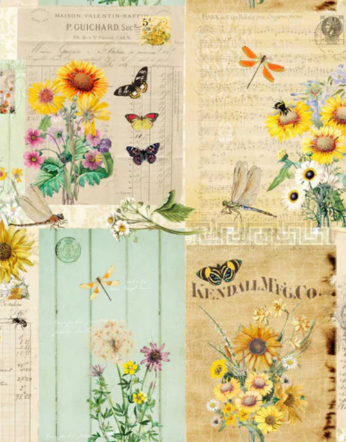 Roycycled Botanical Masterboard, design by Roycycled, arts & entertainment > hobbies & creative arts > arts & crafts > art & crafting materials > art & craft paper, for decoupage and crafting