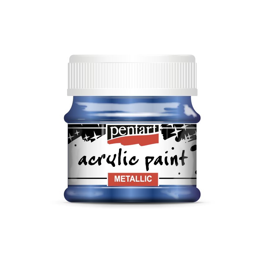 Acrylic paint metallic, design by Pentart, arts & entertainment > hobbies & creative arts > arts & crafts, for decoupage and crafting