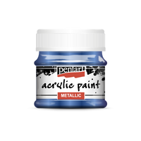 Acrylic paint metallic, design by Pentart, arts & entertainment > hobbies & creative arts > arts & crafts, for decoupage and crafting