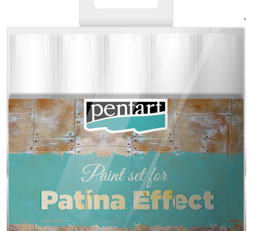 Pentart Patina Effect  Acrylic Paint Set, design by Pentart, arts & entertainment > hobbies & creative arts > arts & crafts, for decoupage and crafting