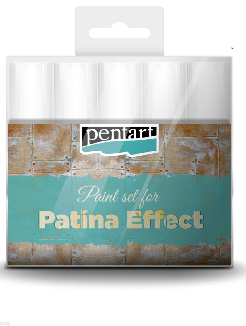 Pentart Patina Effect  Acrylic Paint Set, design by Pentart, arts & entertainment > hobbies & creative arts > arts & crafts, for decoupage and crafting