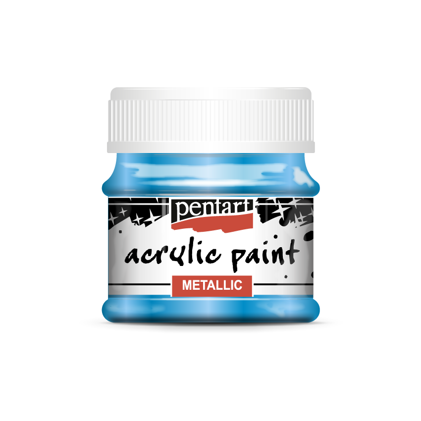 Acrylic paint metallic, design by Pentart, arts & entertainment > hobbies & creative arts > arts & crafts, for decoupage and crafting