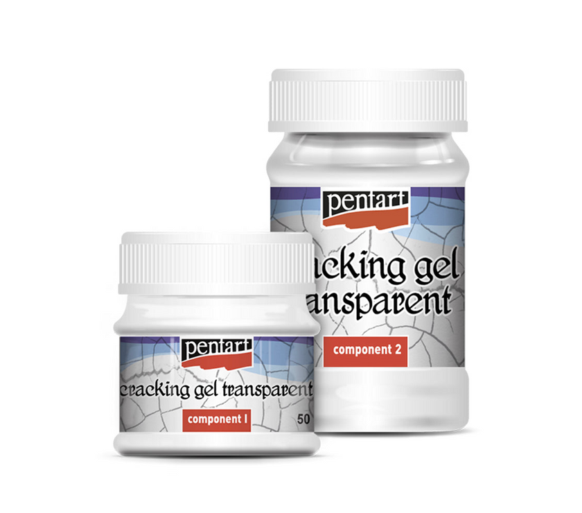 Pentart Transparent Cracking Gel, design by Pentart, arts & entertainment > hobbies & creative arts > arts & crafts, for decoupage and crafting