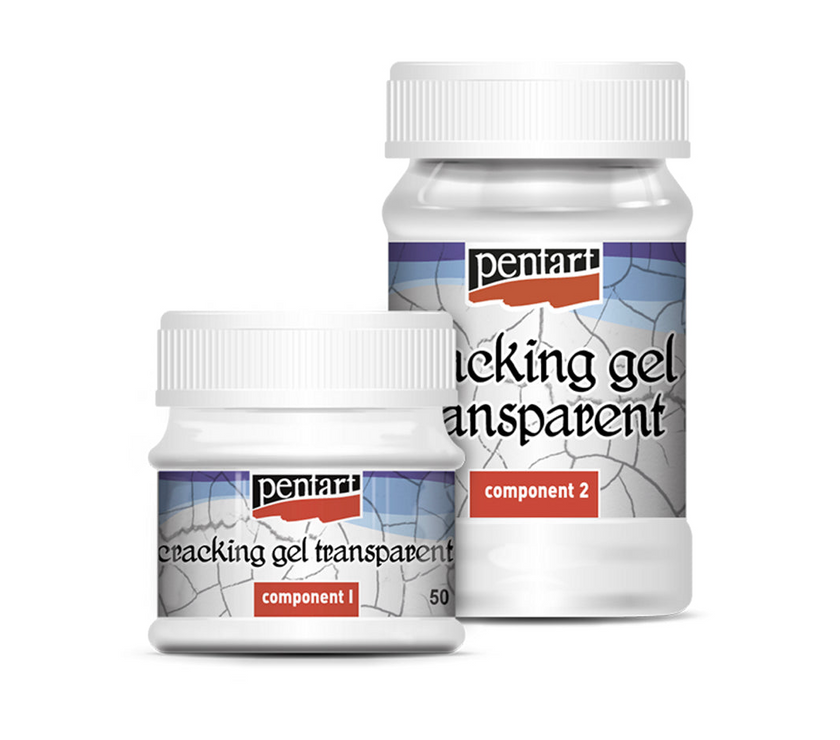 Pentart Transparent Cracking Gel, design by Pentart, arts & entertainment > hobbies & creative arts > arts & crafts, for decoupage and crafting