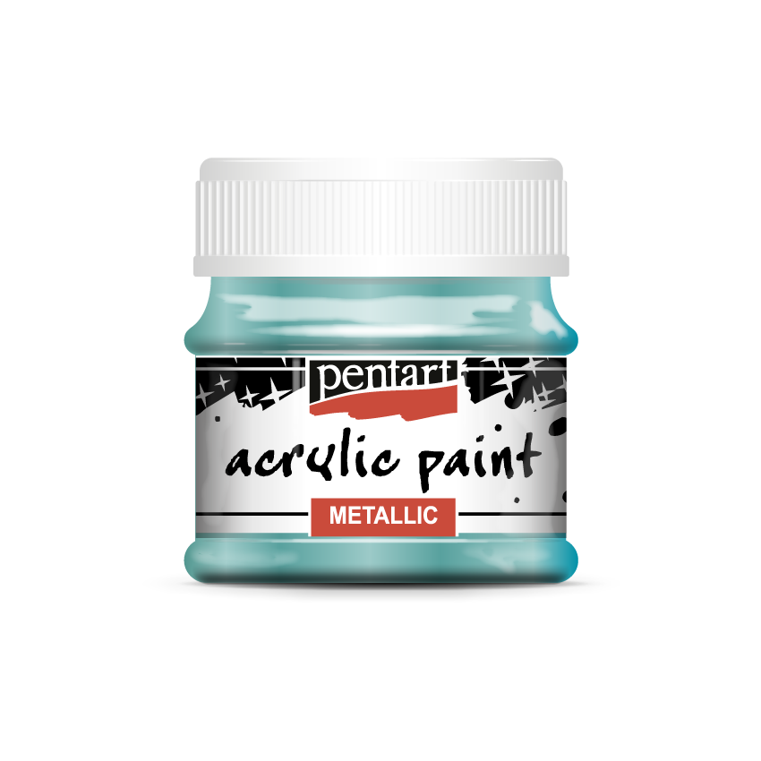 Acrylic paint metallic, design by Pentart, arts & entertainment > hobbies & creative arts > arts & crafts, for decoupage and crafting