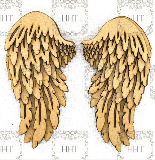 Handcrafted Holiday Traditions Layered XL 14" MDF Wings