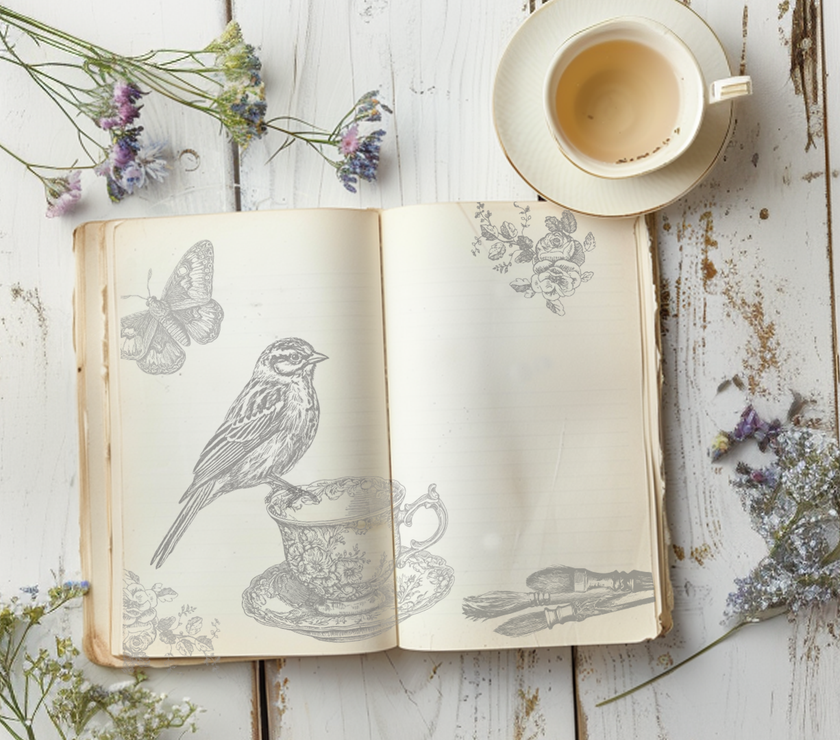 Charlotte  IOD Décor Stamp