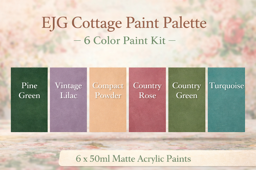 ejg Cottage Paint Palette – 6 Color Paint Kit