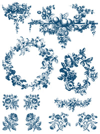 Delft Blue  IOD Paint Inlay