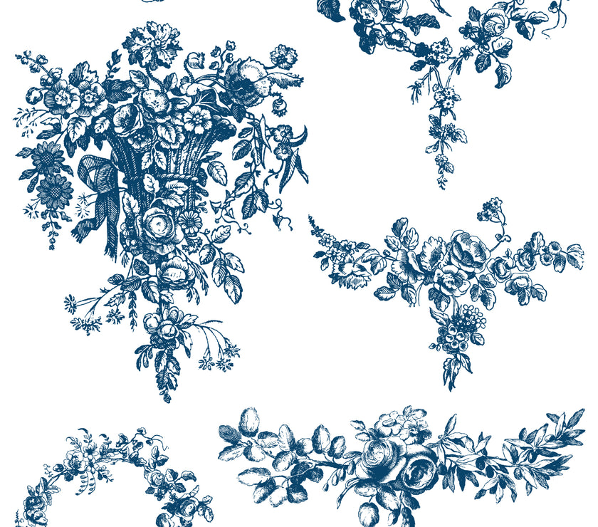 Delft Blue  IOD Paint Inlay