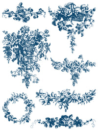 Delft Blue  IOD Paint Inlay
