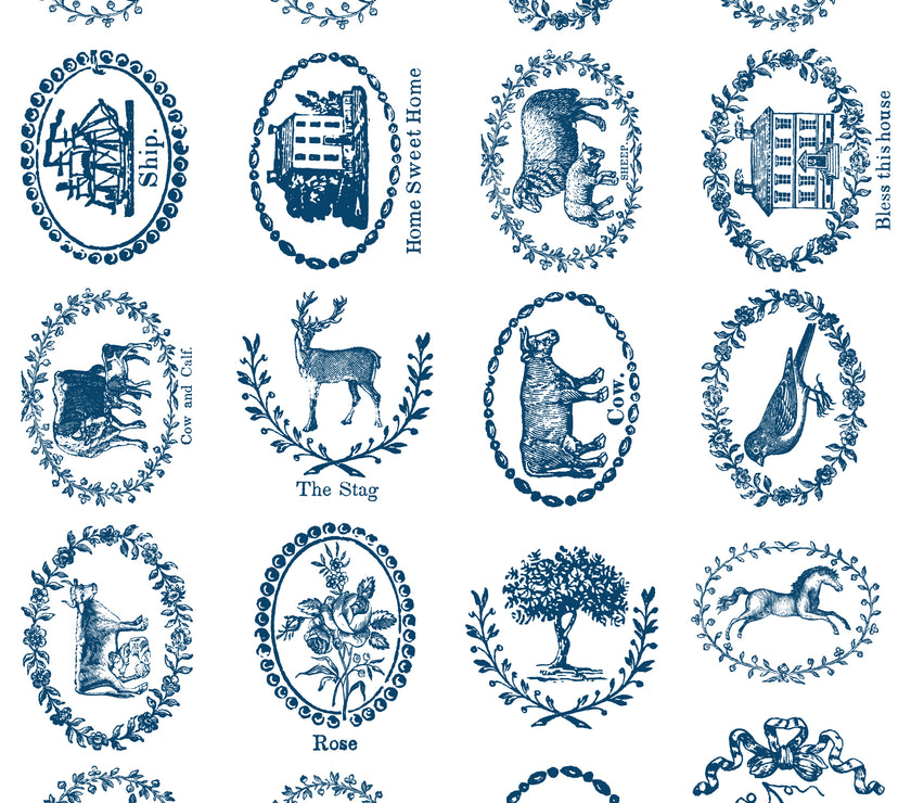 Delft Blue  IOD Paint Inlay