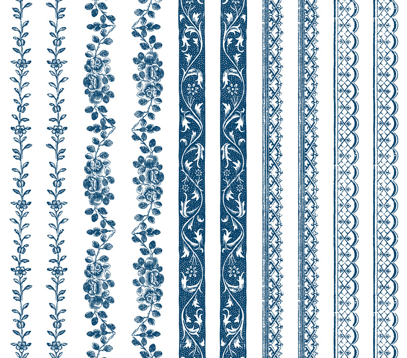 Delft Blue  IOD Paint Inlay