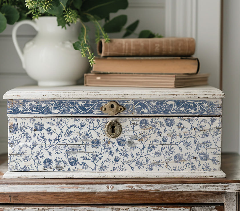 Delft Blue  IOD Paint Inlay