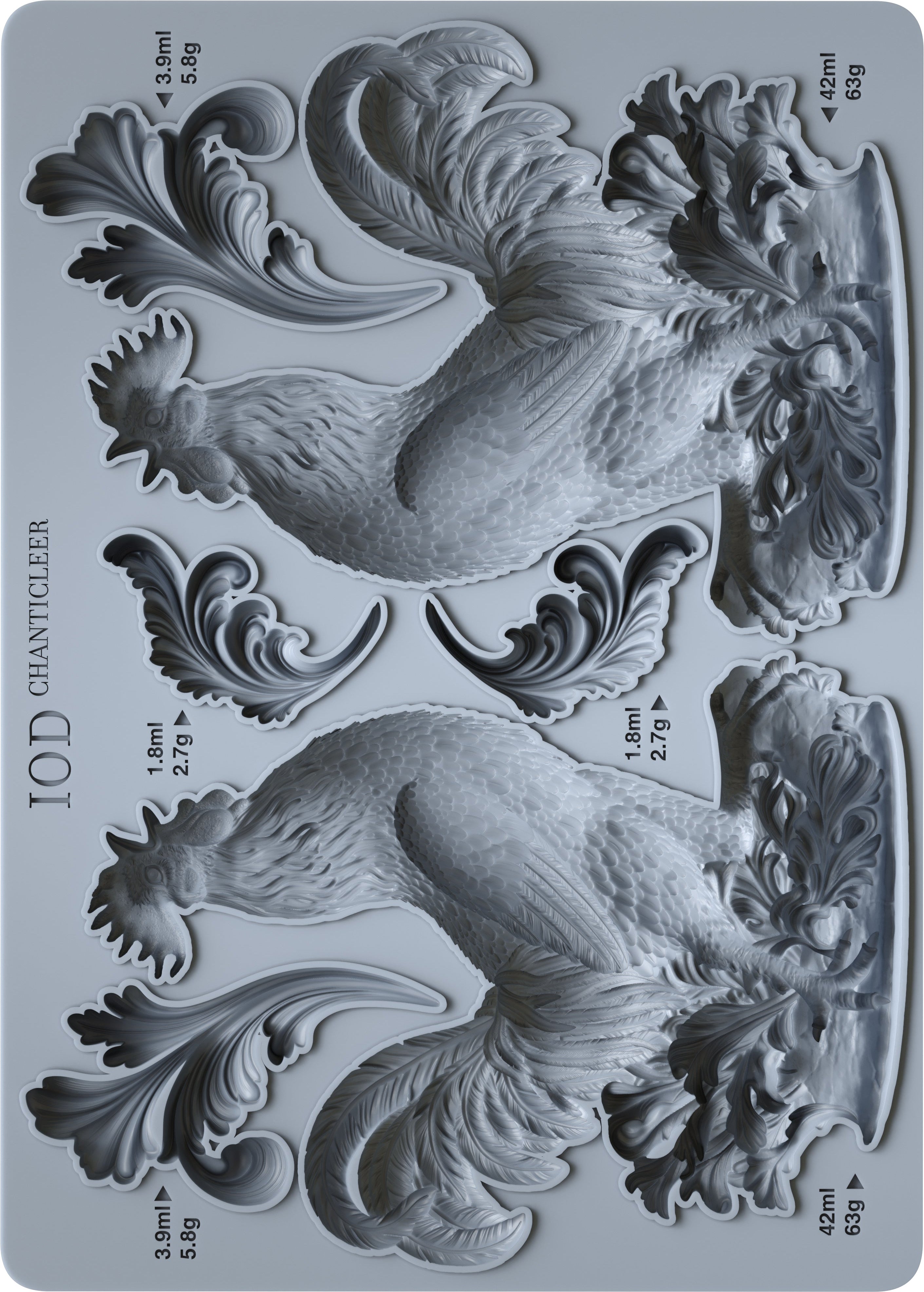 Chanticleer 5x7 IOD Mould