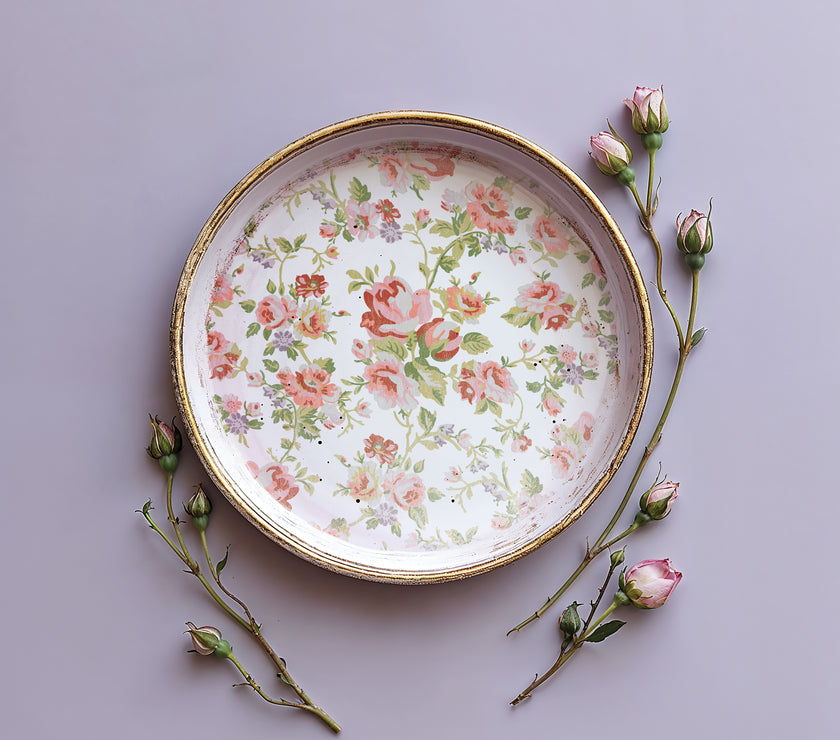 Ditsy Blooms IOD Paint Inlay 12x16 Pad